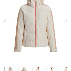Roxy Ski Jacket Cream and Tan Jacket
